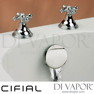 Cifial 600033ED Edwardian Deck Bath Valves and Aqua Filler Spare Parts