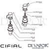 Cifial Deck Valves and Aqua Filler Dimension
