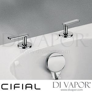 Cifial 600033T4 TH400 Pair Deck Bath Valves and Aqua Filler Lever Spare Parts