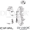 Cifial 600033TH300 Techno 300 Deck Valves Aqua Filler Dimension