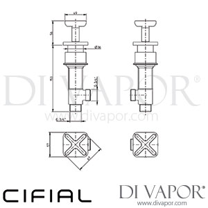 Cifial 600033TX Texa Deck Valves and Aqua Filler Spare Parts