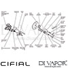 Cifial 600060BHX Brookhaven Cross Thermostatic Shower Valve with Diverter Dimension