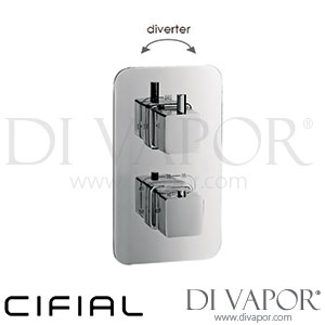 Cifial 600060QD Mini Square Thermostatic Valve 2 Outlets Spare Parts