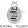Cifial 600060SE Technovation 35 Thermostatic Shower Valve with Diverter Spare Parts