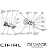Cifial 600060SF Adele Thermostatic Shower Valve 2 Outlets Dimension
