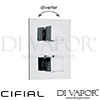 Cifial 600060SQ Quadrado Thermostatic Shower Valve 2 Outlets Spare Parts
