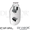 Cifial Thermostatic Valve with Diverter 2 Outlets Spare Parts
