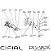 Cifial 600060TH-X11 PVD X11 Thermostatic Shower Valve 2 Outlets Dimension