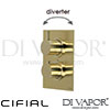 Cifial 600060TH-X11 PVD X11 Thermostatic Shower Valve 2 Outlets Spare Parts