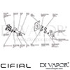 Cifial 600060THX300 Techno X300 Thermostatic Valve 2 Outlets Shower Dimension