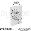 Cifial Texa Thermostatic Shower Valve 2 Outlets Spare Parts