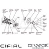 Cifial 600103SE Technovation 35 Thermostatic Fixed Shower Kit Dimension