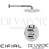 Cifial 600103SE Technovation 35 Thermostatic Fixed Shower Kit Spare Parts
