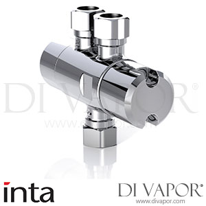 Inta 60015CP Thermostatic Mixing Valve 15mm with Built In Diverter for Sterilisation Spare Parts