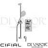 Cifial Technovation 465 Thermostatic Flexi Shower Kit Spare Parts