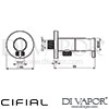 Cifial 600223TH Techno Douche Set Dimensions