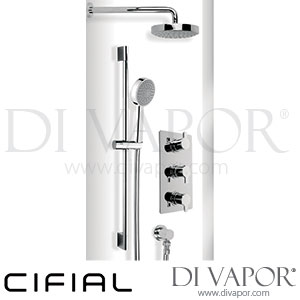 Cifial 600302CL Coule Thermostatic Fixed Flexi Shower Kit Spare Parts