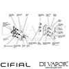 Cifial 600303SE Technovation 35 Thermostatic Fixed Flexi Shower Kit Dimension