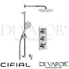 Cifial Technovation 465 Thermostatic Fixed Flexi Shower Kit Spare Parts