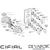 Cifial 600305CL Coule Thermostatic Wetroom Kit Dimension