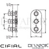 Cifial 600306SE Technovation 35 Thermostatic Wetroom Kit Dimensions