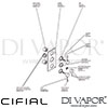 Cifial Technovation 465 Thermostatic Wetroom Kit Dimension
