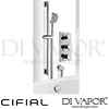 Cifial 600402CL Coule Thermostatic Flexi Bath Filler Kit Spare Parts
