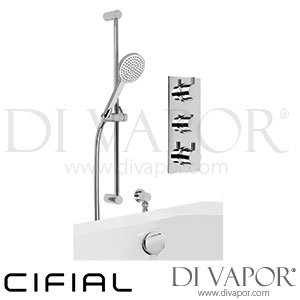 Cifial 600403TH Technovation 465 Thermostatic Flexi Bath Filler Kit Spare Parts