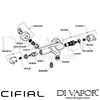 Cifial 600501CL Coule Themostatic Bath Shower Flexi Shower Kit Dimension