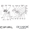 Cifial 600L32BHX Brookhaven Cross 3 Control Landscape Thermostatic Shower Valve Dimension