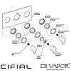 Cifial 600L32CL Coule 3 Control Landscape Thermostatic Shower Valve Dimension