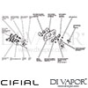 Cifial 600L32ED Edwardian 3 Control Landscape Thermostatic Shower Valve Dimension