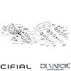 Cifial 600L32EM Emmie 3 Control Landscape Thermostatic Shower Valve Dimension