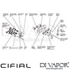 Cifial 600L32SE Technovation 35 3 Control Thermostatic Landscape Shower Valve Dimension