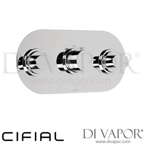 Cifial 600L32SF Adele 3 Control Landscape Thermostatic Shower Valve 2 Outlets Spare Parts