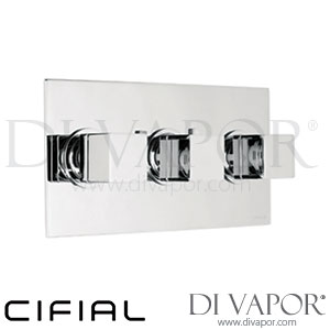 Cifial 600L32SQ Quadrado 3 Control Landscape Thermostatic Shower Valve 2 Outlets Spare Parts