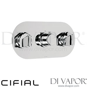 Cifial 600L32SY Techno 65 3 Control Landscape Thermostatic Shower Valve 2 Outlets Spare Parts