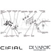 Cifial 600L32THX300 Techno X300 3 Control Landscape Thermostatic Valve 2 Outlets Dimension