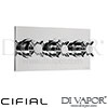 Cifial 600L32THX300 Techno X300 3 Control Landscape Thermostatic Valve 2 Outlets Spare Parts