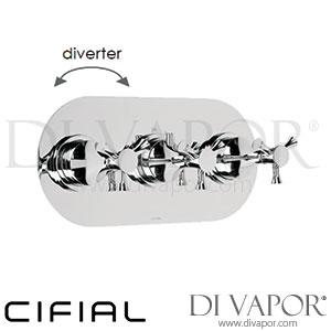 Cifial 600L33BHX Brookhaven Cross 3 Control Landscape Thermostatic Shower Valve with Diverter Spare Parts