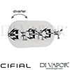 Cifial 600L33BHX Brookhaven Cross 3 Control Landscape Thermostatic Shower Valve with Diverter Spare 
