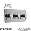 Cifial 600L33CL Coule 3 Control Landscape Thermostatic Valve with Diverter Spare Parts