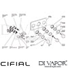 Cifial 600L33CU Cudo 3 Control Landscape Thermostatic Shower Valve with Diverter Dimension