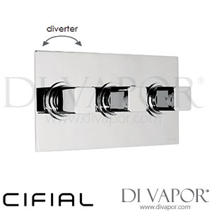 Cifial 600L33CU Cudo 3 Control Landscape Thermostatic Shower Valve with Diverter Spare Parts
