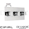 Cifial 600L33CU Cudo 3 Control Landscape Thermostatic Shower Valve with Diverter Spare Parts