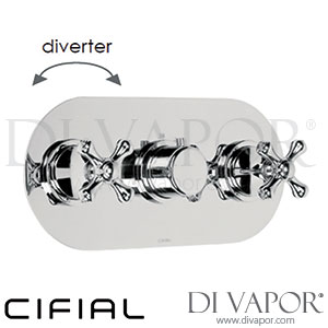 Cifial 600L33ED Edwardian 3 Control Landscape Thermostatic Valve with Diverter Spare Parts