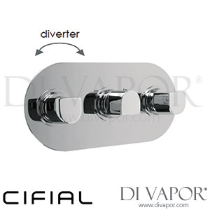 Cifial 600L33EM Emmie 3 Control Landscape Thermostatic Valve with Diverter Spare Parts