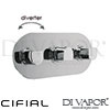 Cifial 600L33EM Emmie 3 Control Landscape Thermostatic Valve with Diverter Spare Parts