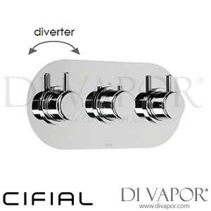 Cifial 600L33SE Technovation 35 3 Control Thermostatic Landscape Shower Valve with Diverter Spare Parts