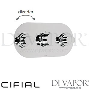 Cifial 600L33SF Adele 3 Control Landscape Thermostatic Shower Valve 3 Outlets Spare Parts